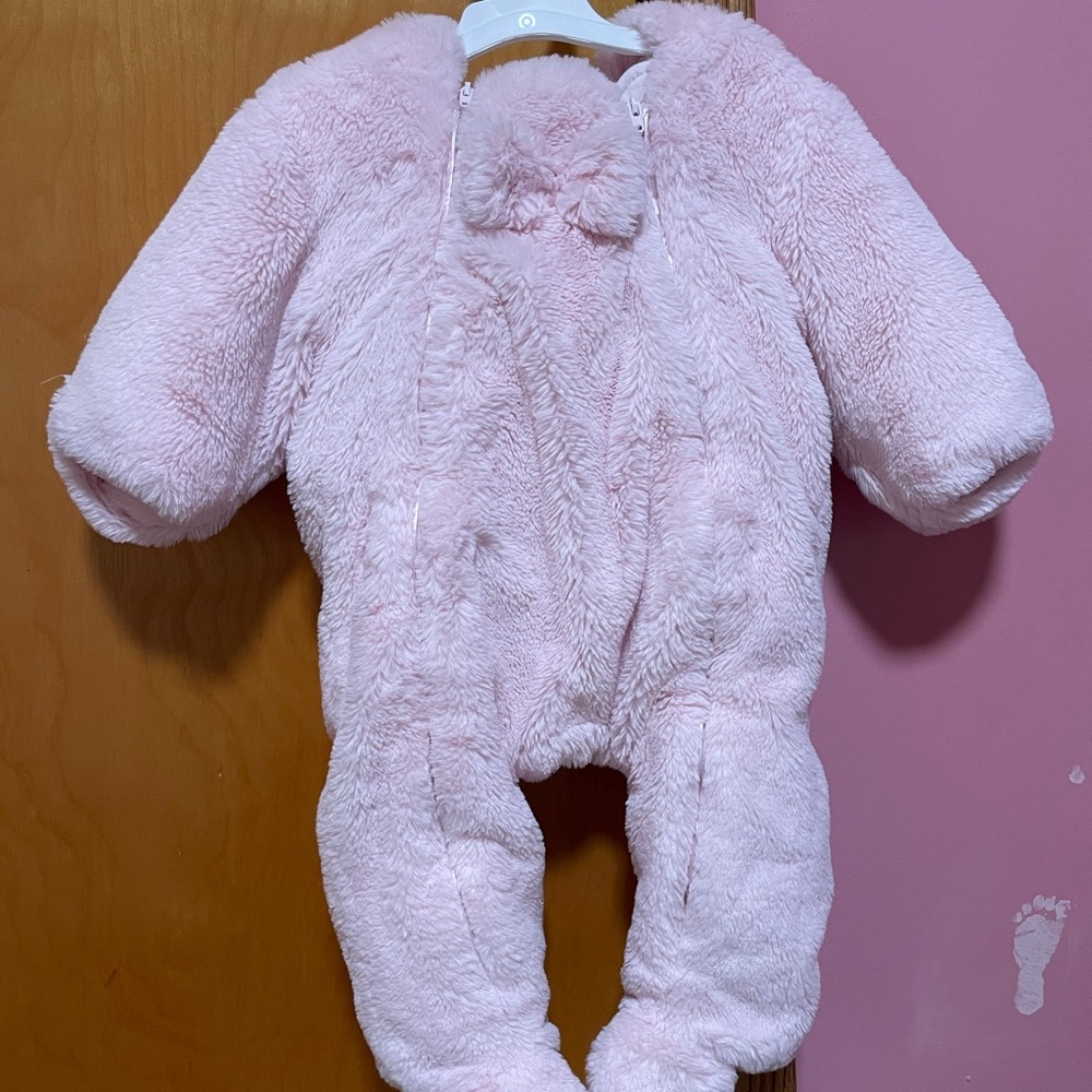 Little Me Faux Fur Infant Snowsuit